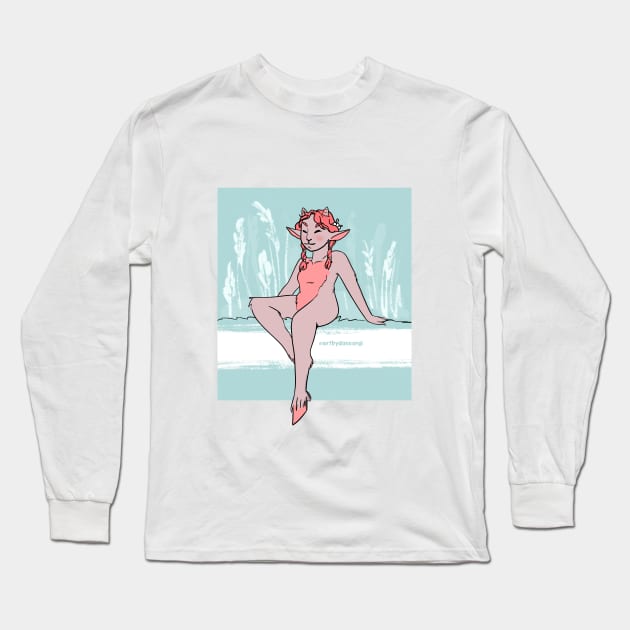 Faun Girl Long Sleeve T-Shirt by DonCorgi